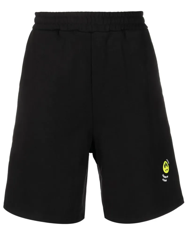 BARROW Shorts mit Logo-Print - Schwarz Schwarz
