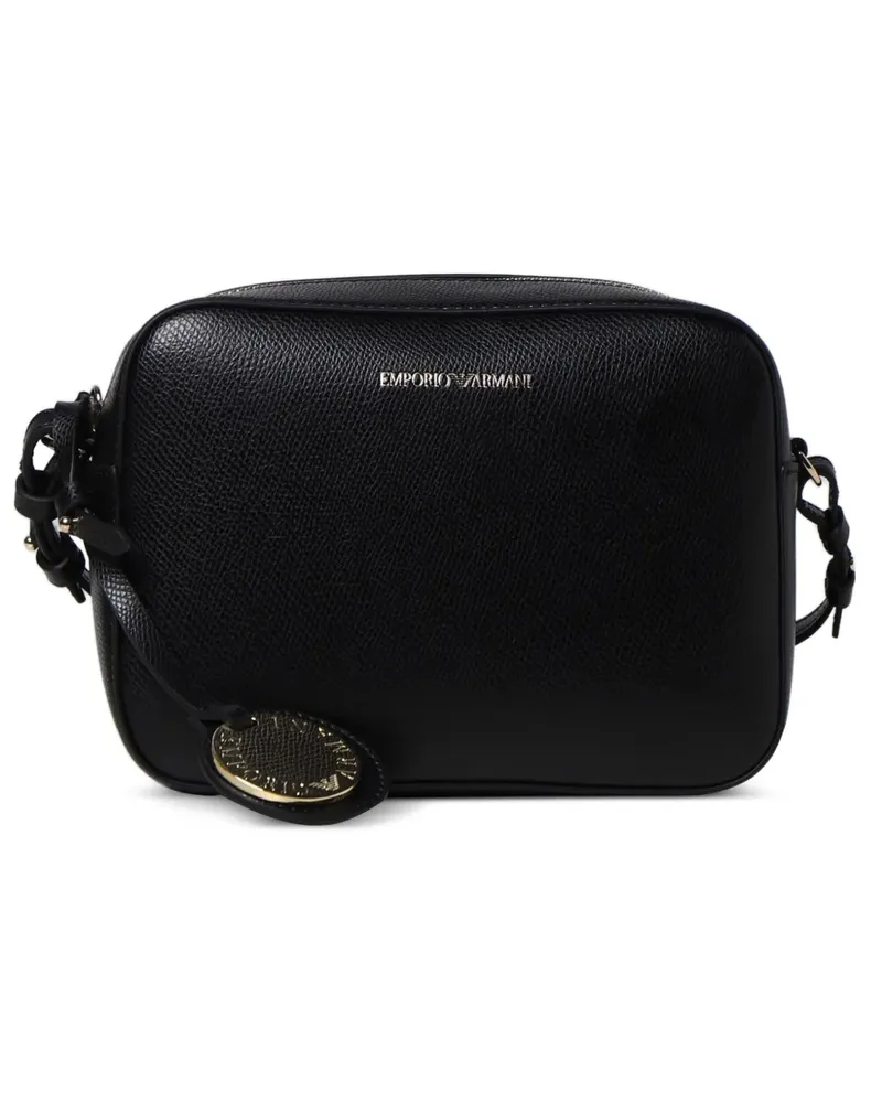 Giorgio Armani Schultertasche mit Logo-Print - Schwarz Schwarz