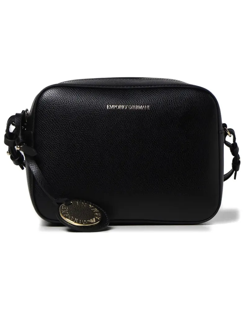 Giorgio Armani Schultertasche mit Logo-Print - Schwarz Schwarz