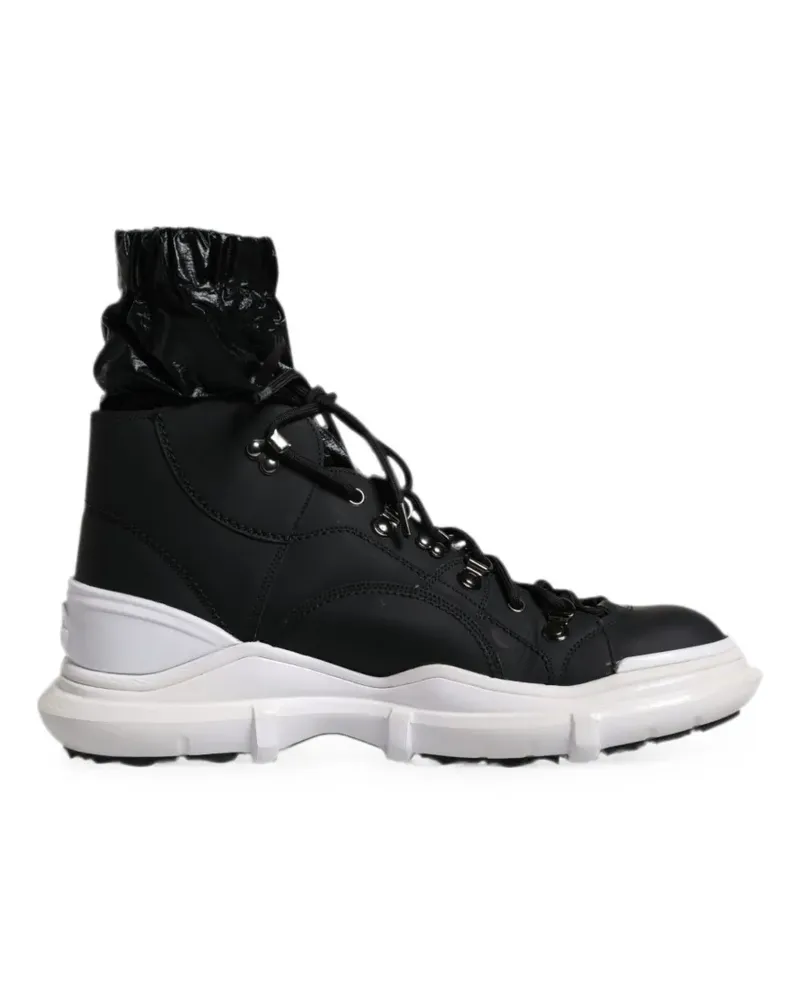 Dolce & Gabbana Galileo gaiter-detail sneakers - Schwarz Schwarz
