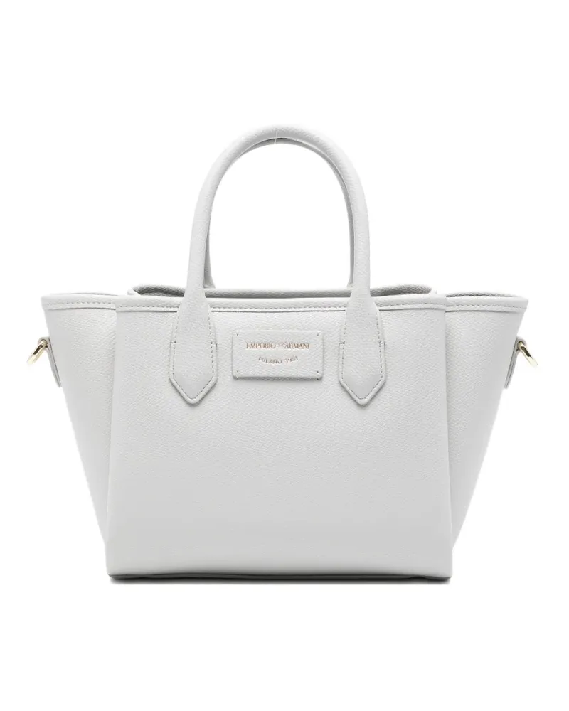 Emporio Armani logo-patch tote bag - Grau Grau