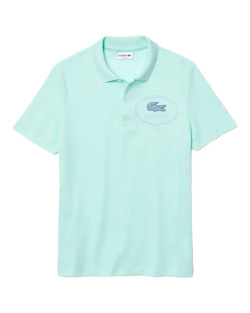 Lacoste crocodile-embroidered piqué polo shirt - Grün Grün
