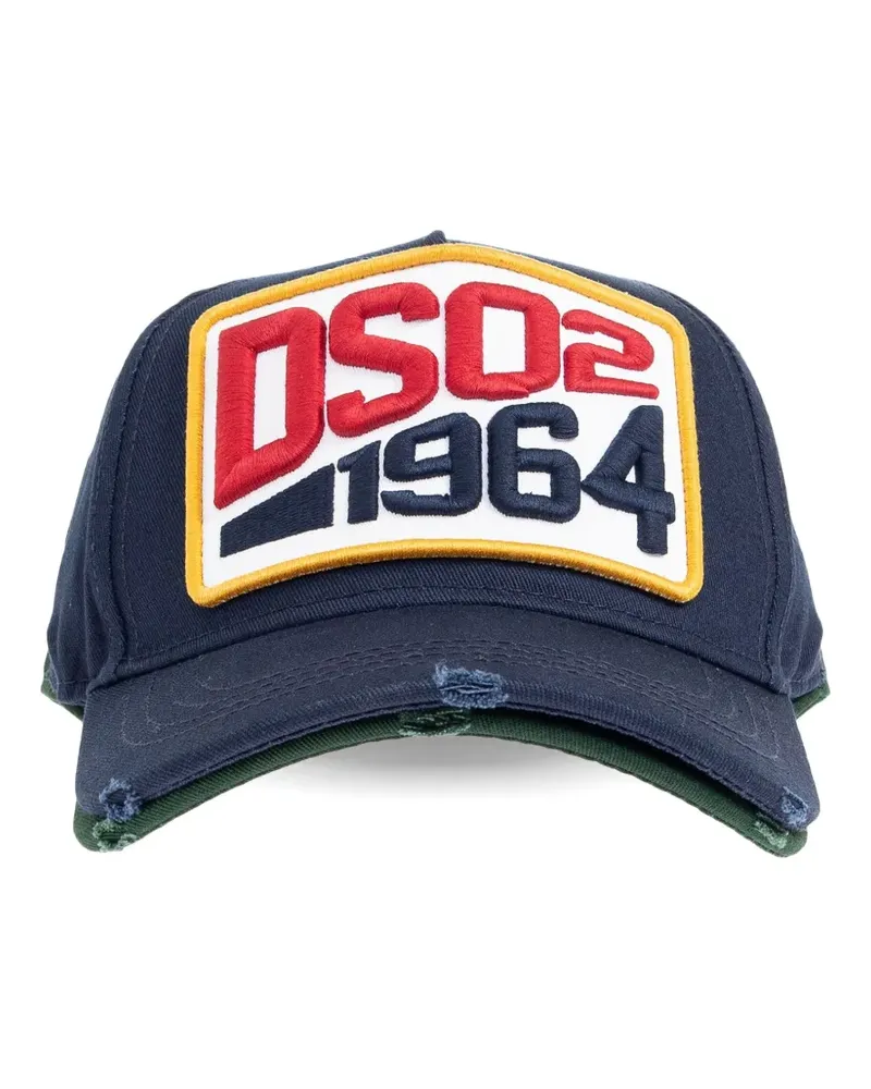 Dsquared2 Baseballkappe mit Logo-Patch - Blau Blau