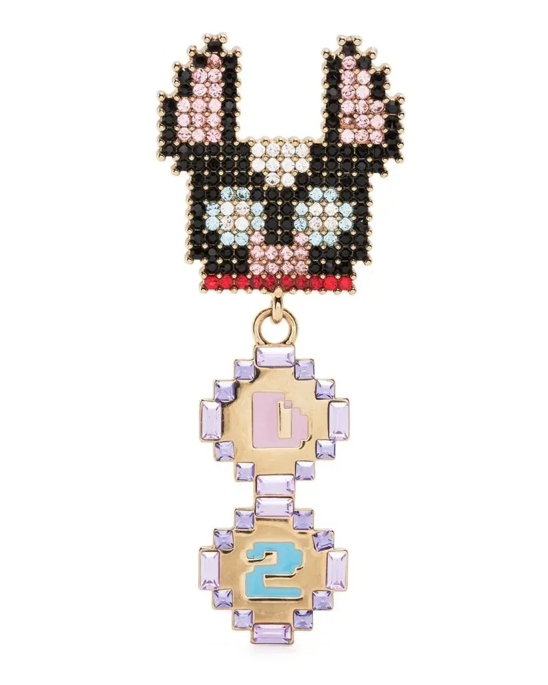 Dsquared2 Ohrring mit Kristallverzierung - Gold Gold