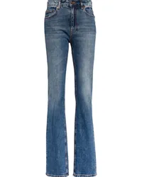 Roberto Cavalli Straight-Leg-Jeans mit hohem Bund Blau