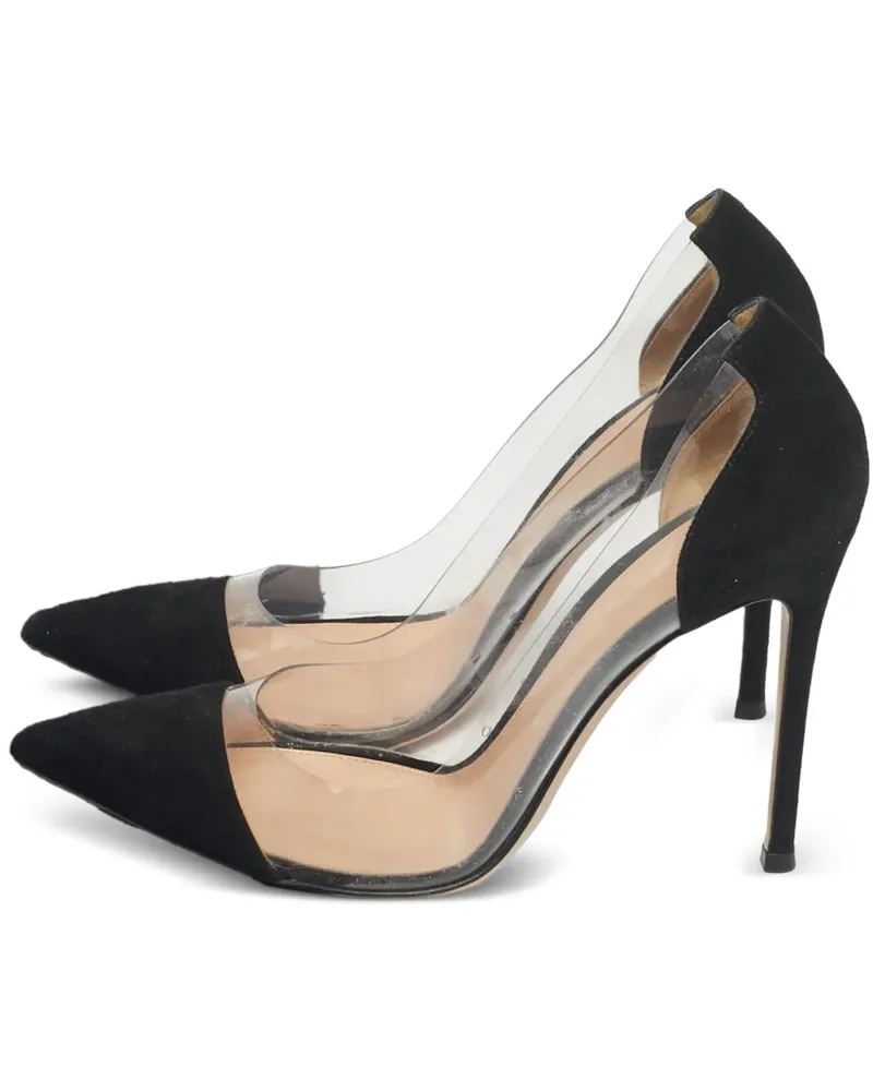 Gianvito Rossi Plexi pointed pumps - Schwarz Schwarz