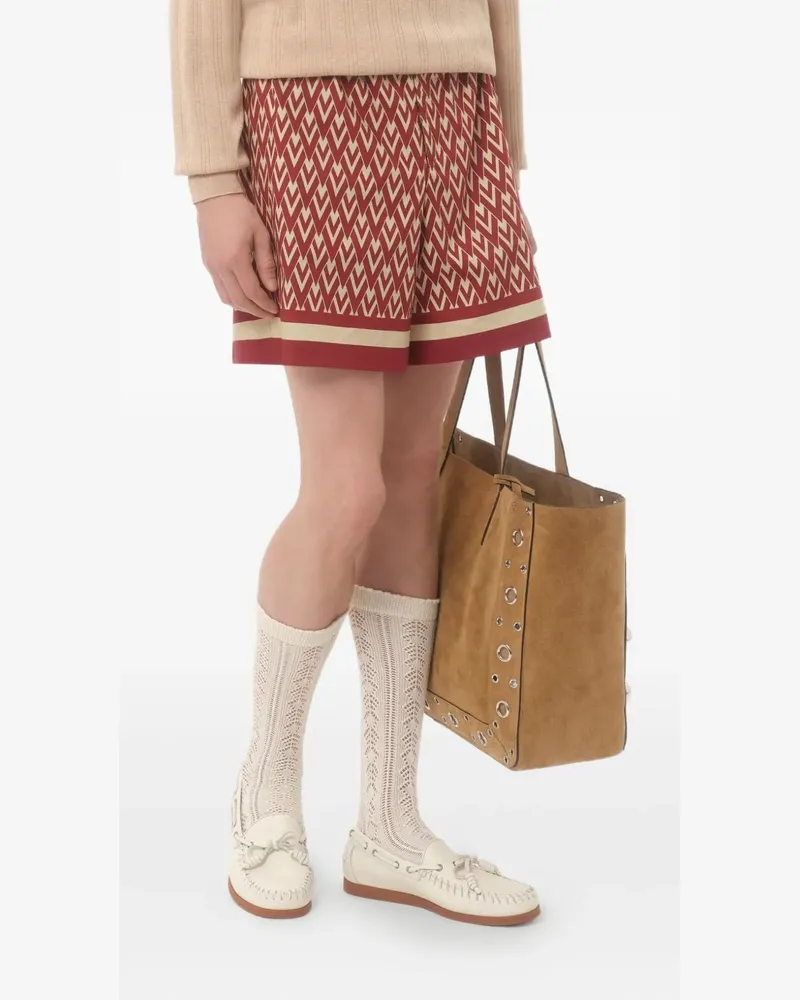 Valentino Garavani Shorts mit geometrischem Print - Rot Rot