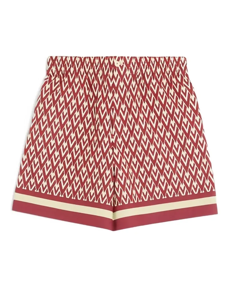 Valentino Garavani Bermudas mit Toute La V-Print - Rot Rot