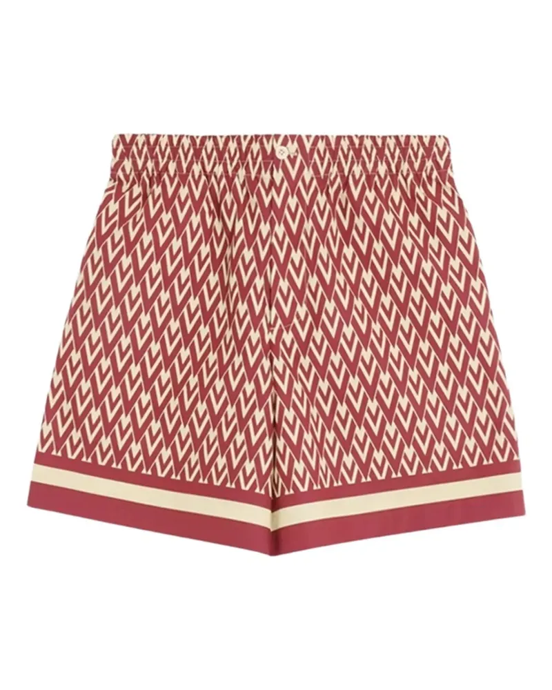 Valentino Garavani Shorts mit geometrischem Print - Rot Rot