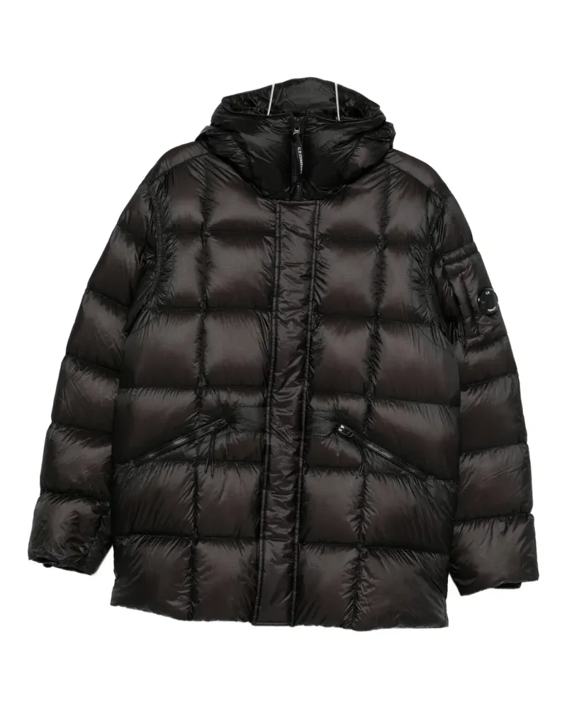 C.P. Company hooded quilted jacket - Schwarz Schwarz