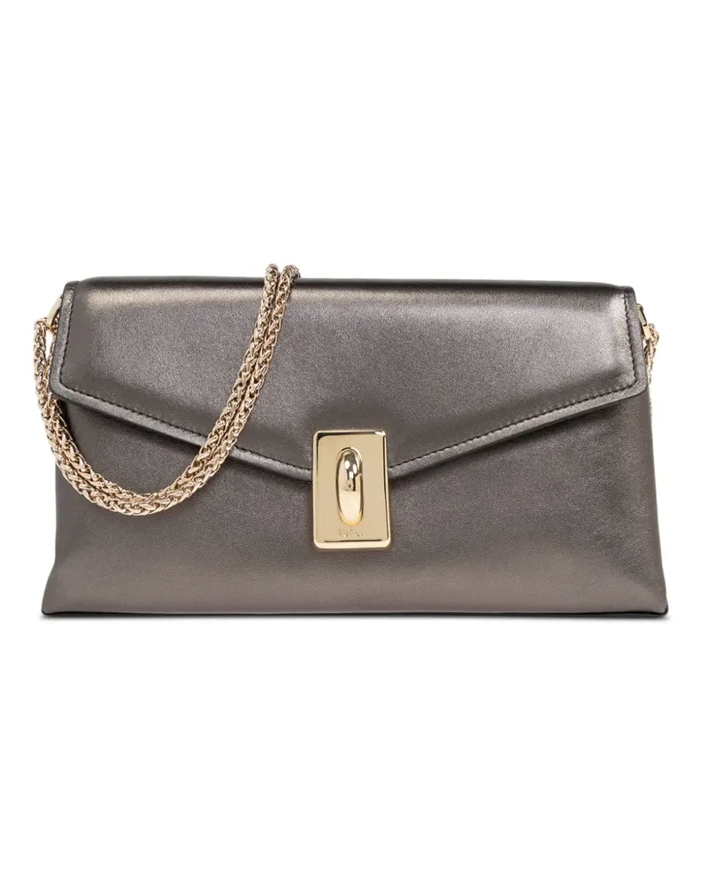 Furla Mittelgroße Meridiana Clutch - Grau Grau