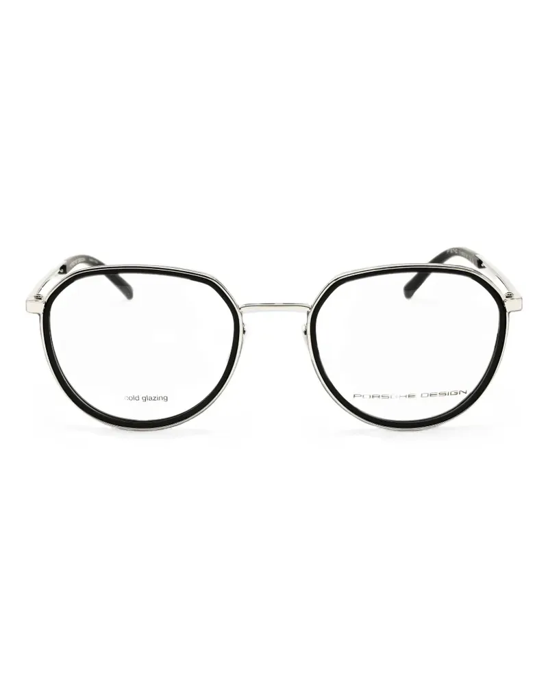 Porsche Design P8740 Brille mit rundem Gestell - Schwarz Schwarz