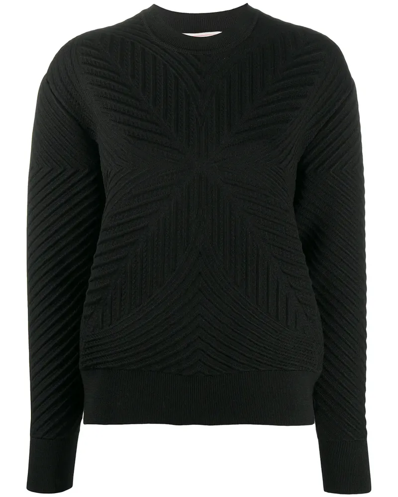 Alexander McQueen Gemusterter Pullover - Schwarz Schwarz