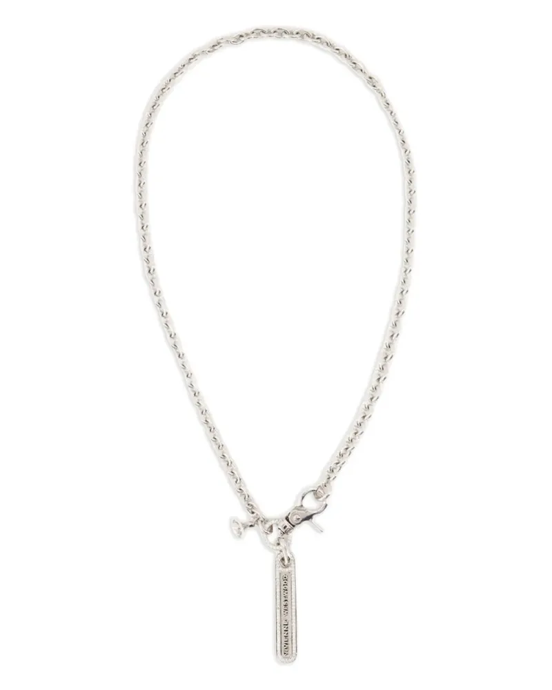 Vivienne Westwood Halskette mit Logo-Anhänger - Silber Silber