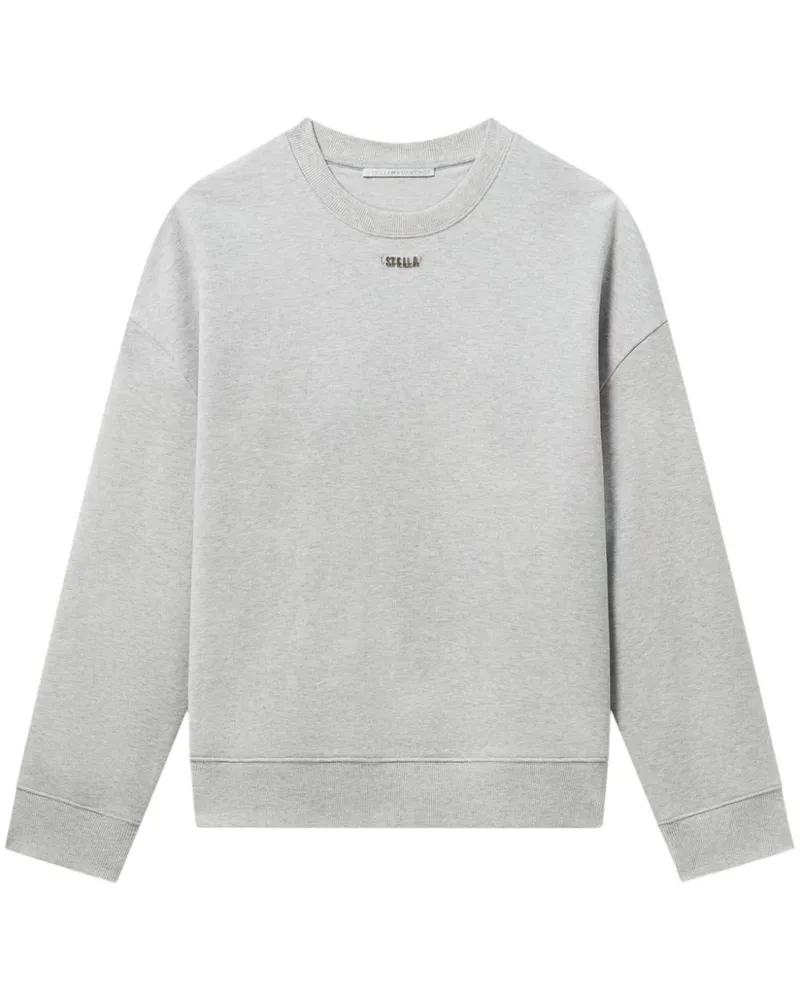 Stella McCartney Sweatshirt mit Logo-Anhänger - Grau Grau