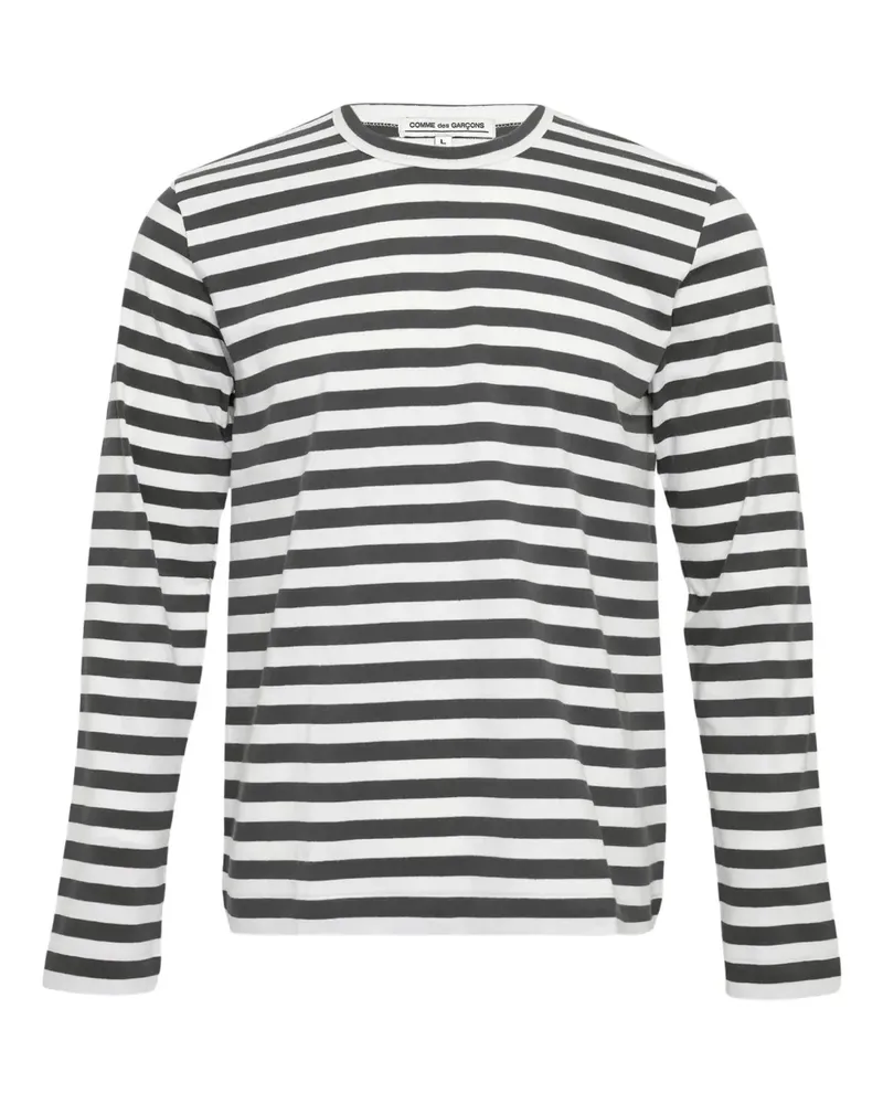 Comme des Garçons stripe long sleeve T-shirt - Grau Grau