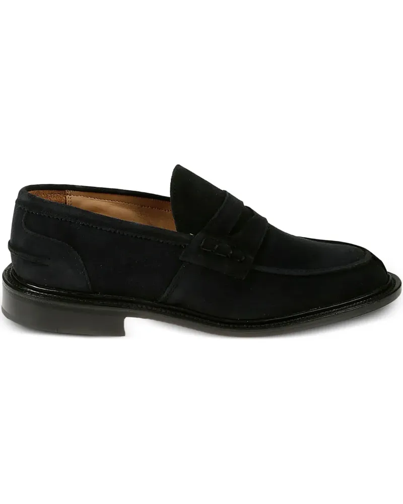 Tricker's James Penny-Loafer aus Wildleder - Blau Blau