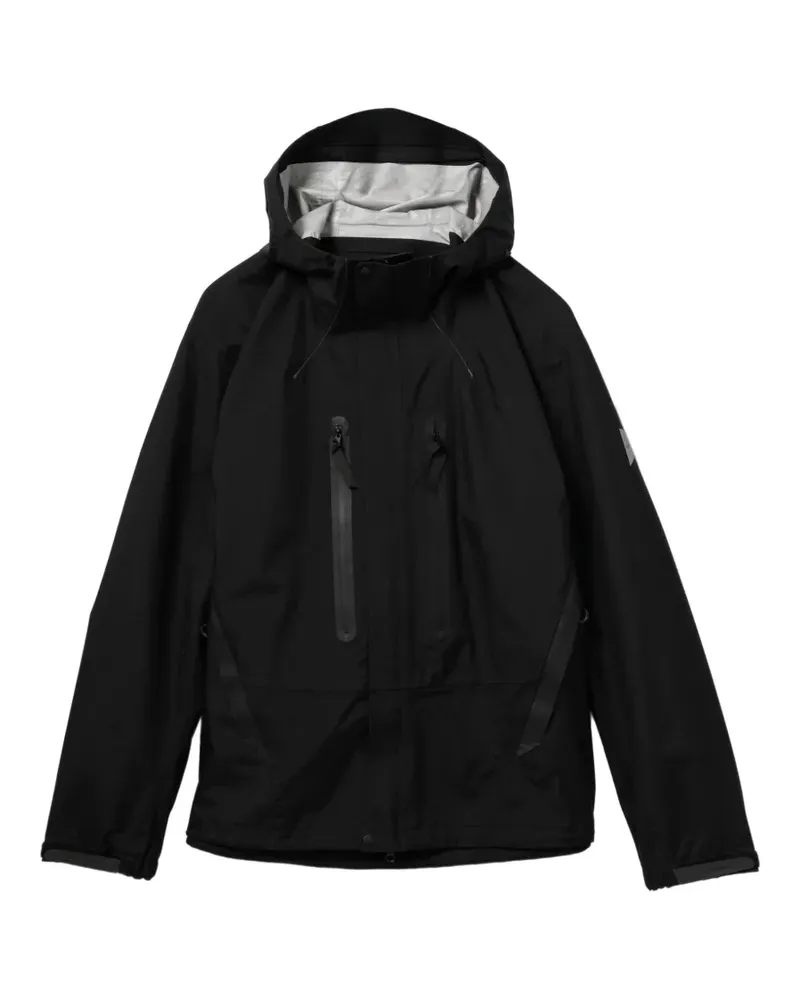 and wander Regenjacke im Hiking-Look mit Kapuze - Schwarz Schwarz