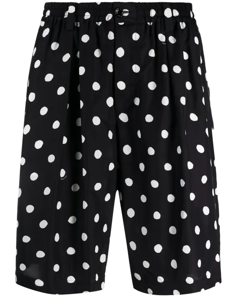 Marni Bermudas mit Polka Dots - Schwarz Schwarz