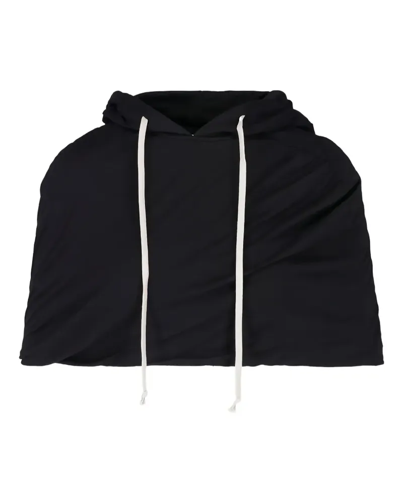DRKSHDW by Rick Owens Cropped-Hoodie mit Kordelzug - Schwarz Schwarz