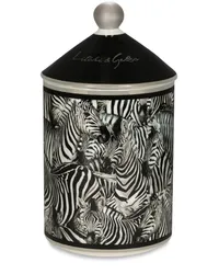 Dolce & Gabbana Duftkerze mit Zebra-Print 340g Schwarz