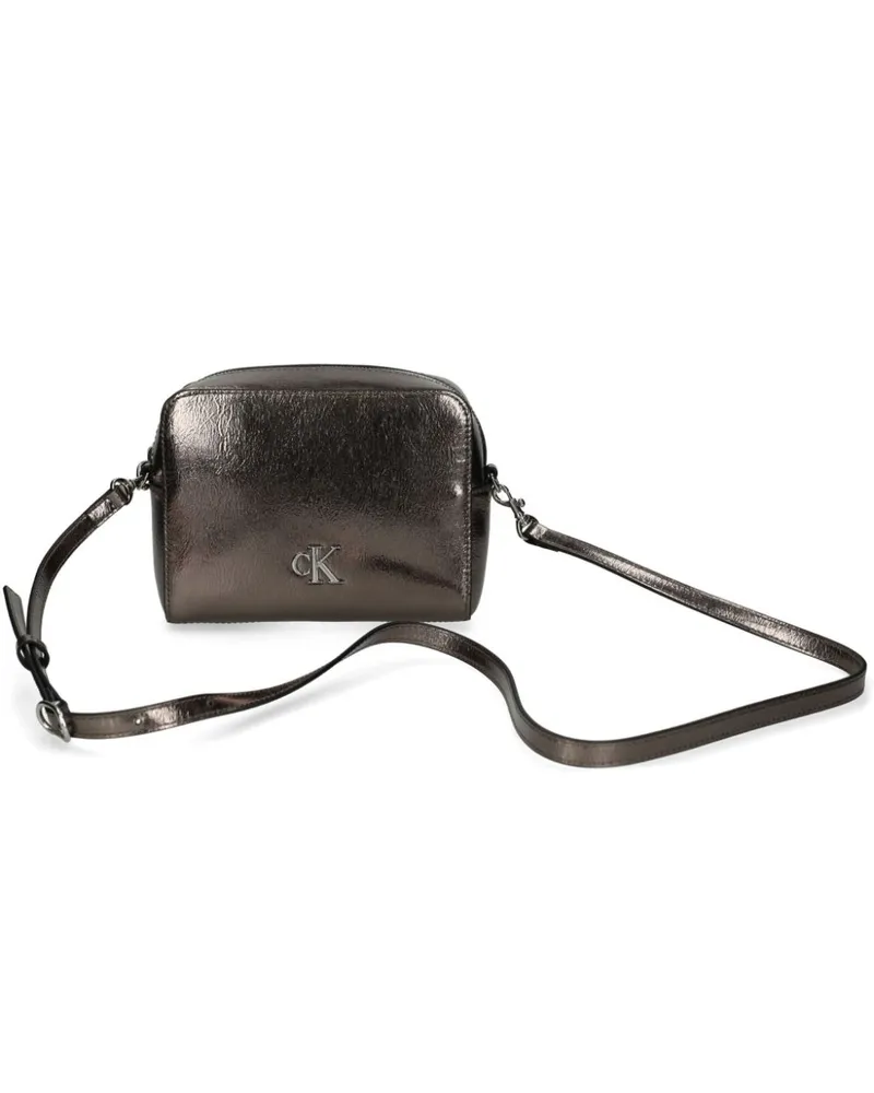 Calvin Klein Umhängetasche in Metallic-Optik - Braun Braun
