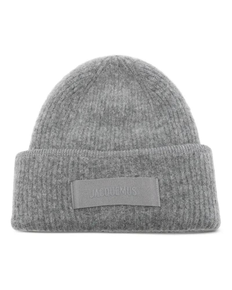 Jacquemus Le Bonnet Gros Grain Beanie - Grau Grau