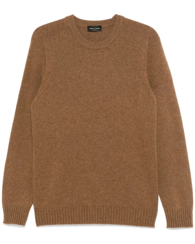 Roberto Collina Pullover mit Rundhalsausschnitt - Braun Braun