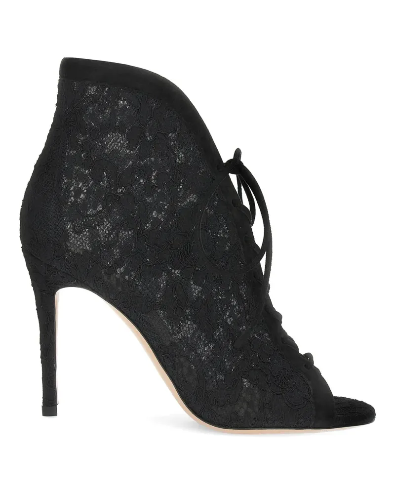 Gianvito Rossi Stiefeletten mit Schnürung - Schwarz Schwarz