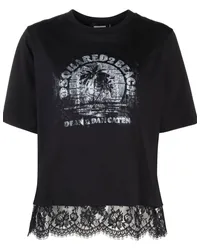 Dsquared2 T-Shirt mit Logo-Print Schwarz