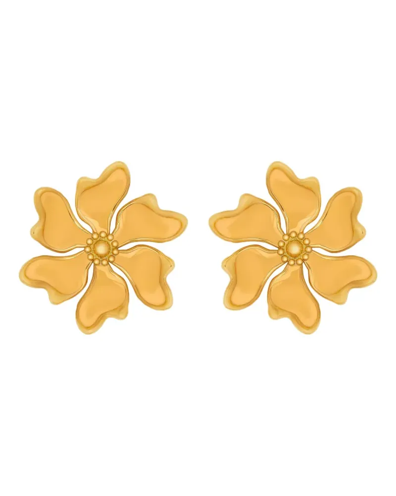 Oscar de la Renta Cherry Blossom Ohrringe - Gelb Gelb