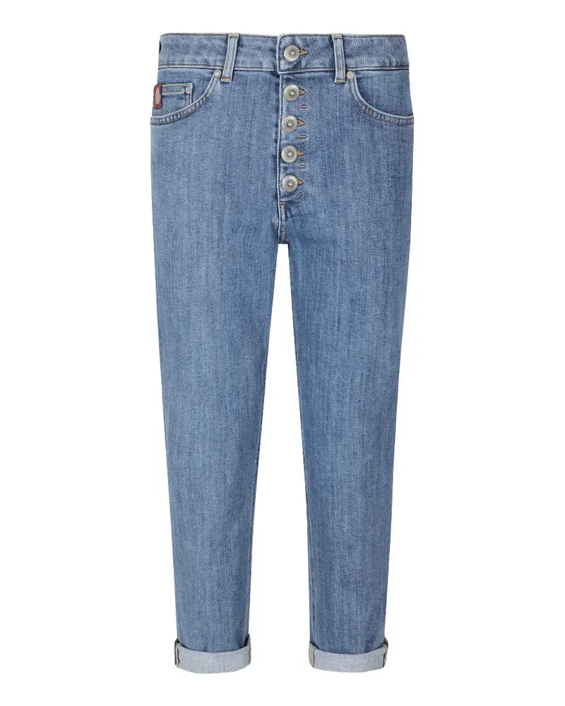 Dondup Koons Cropped-Jeans - Blau Blau