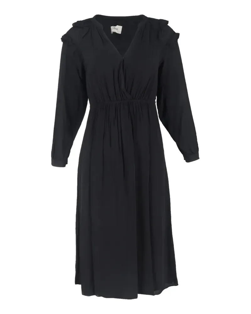 ba&sh Ulla ruffled midi dress - Schwarz Schwarz