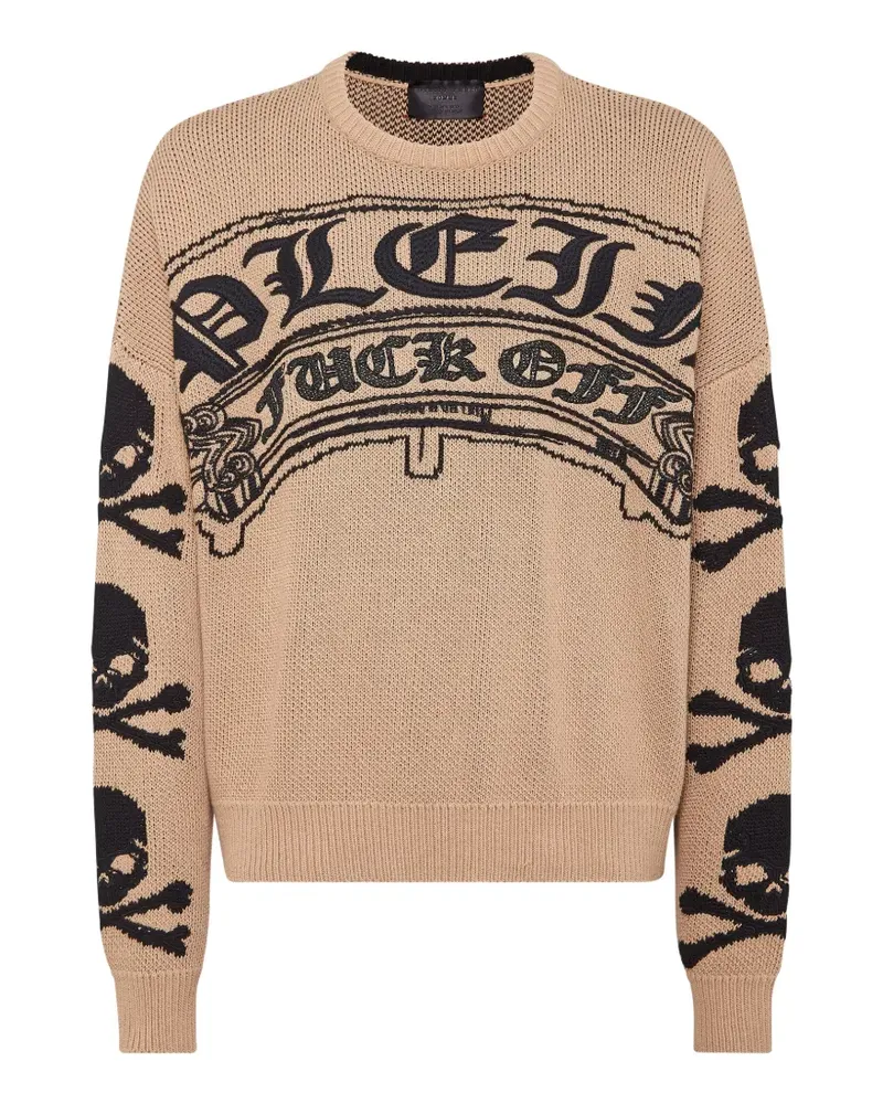 Philipp Plein Pullover mit rundem Ausschnitt - Nude Nude