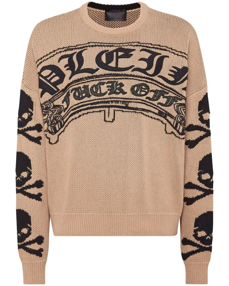 Philipp Plein Pullover mit rundem Ausschnitt - Nude Nude