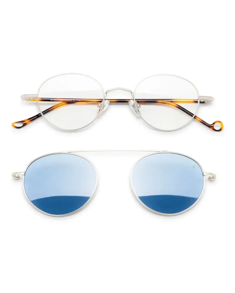 Eyepetizer Chatham clip-on round-frame glasses - Silber Silber
