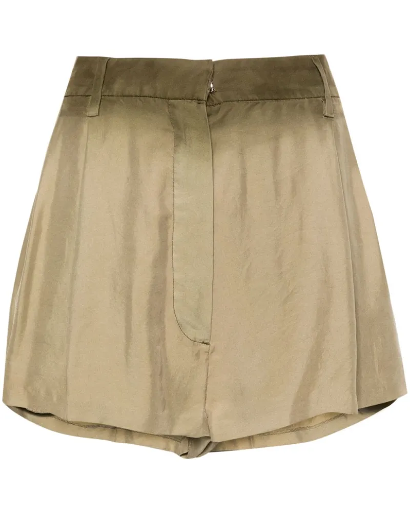 Prada Seidenshorts mit Falten - Nude Nude