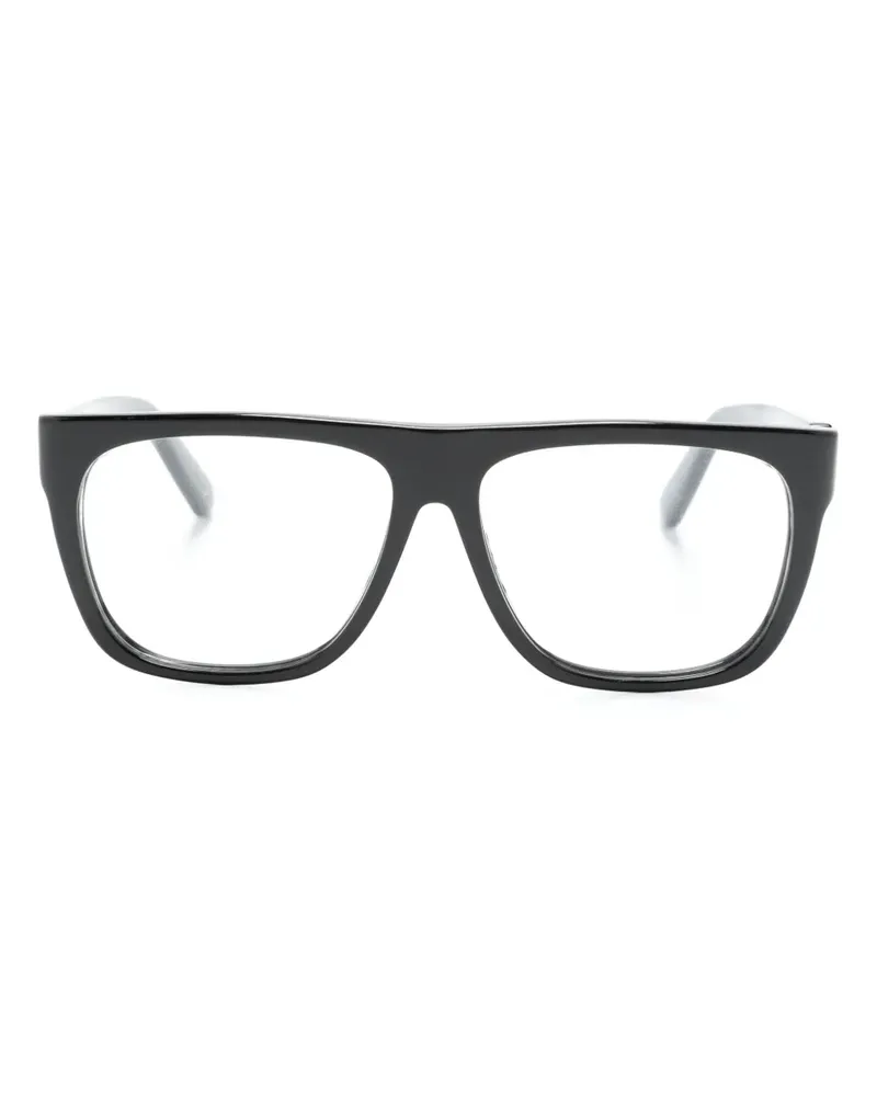 GCDS Brille mit eckigem Gestell - Schwarz Schwarz