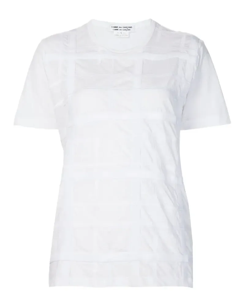 Comme des Garçons T-Shirt mit Kontrasteinsatz - Weiß Weiß
