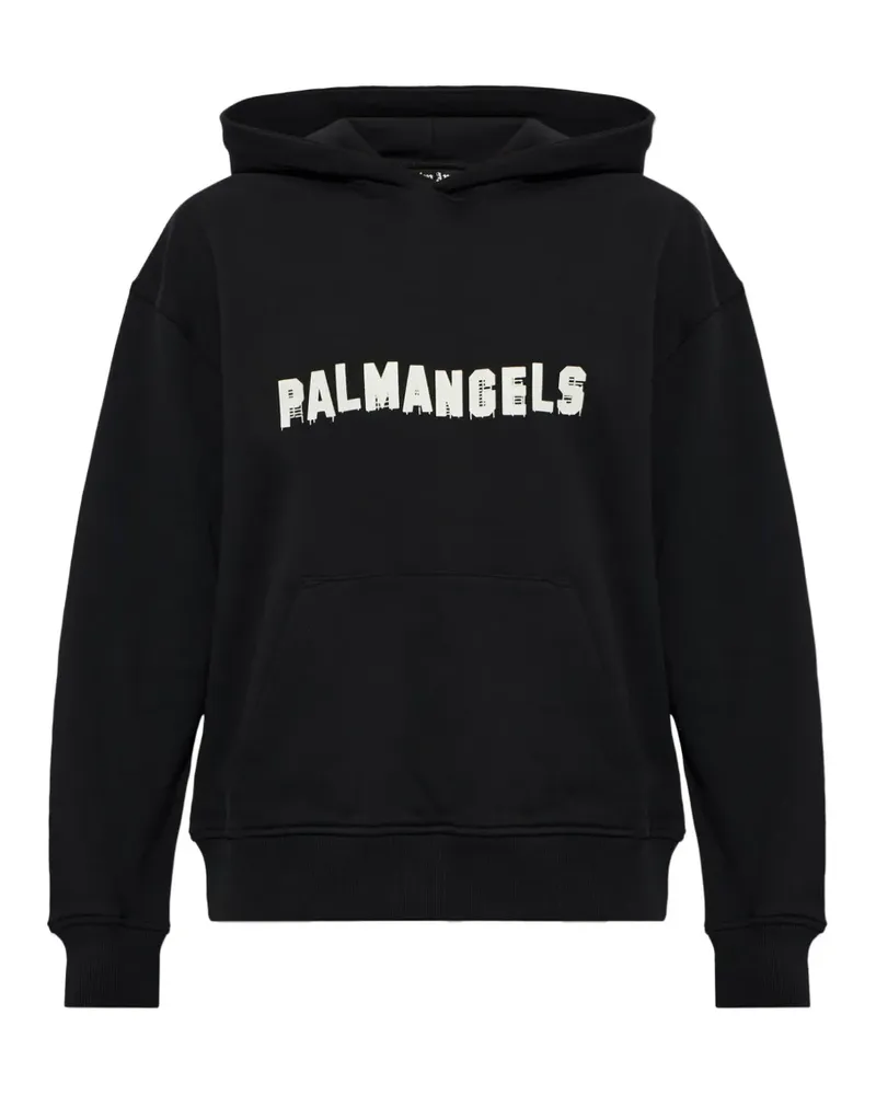 Palm Angels Hoodie mit Logo-Print - Schwarz Schwarz