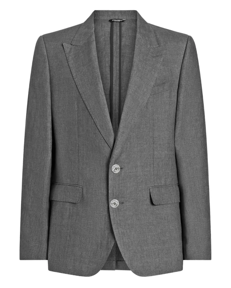 Dolce & Gabbana Einreihiges Sakko - Grau Grau