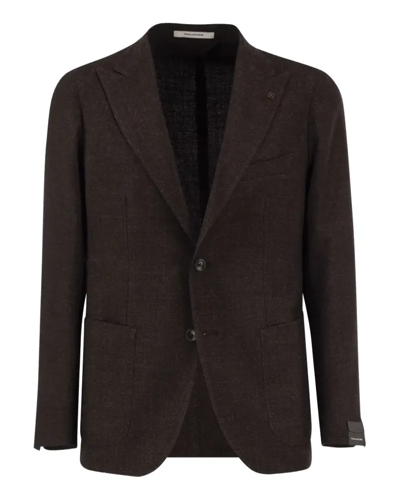 Tagliatore single-breasted mélange blazer - Braun Braun