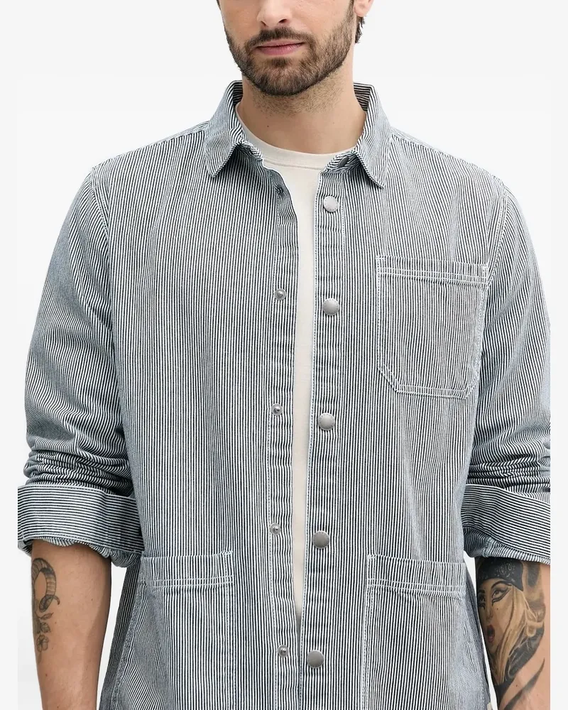 Barbour Hemd mit Streifendetail - Blau Blau