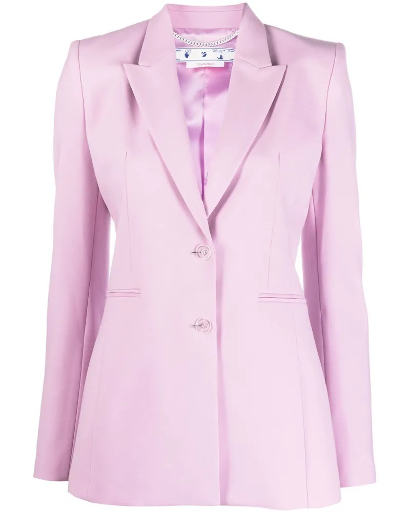 OFF-WHITE Einreihiger Blazer Violett