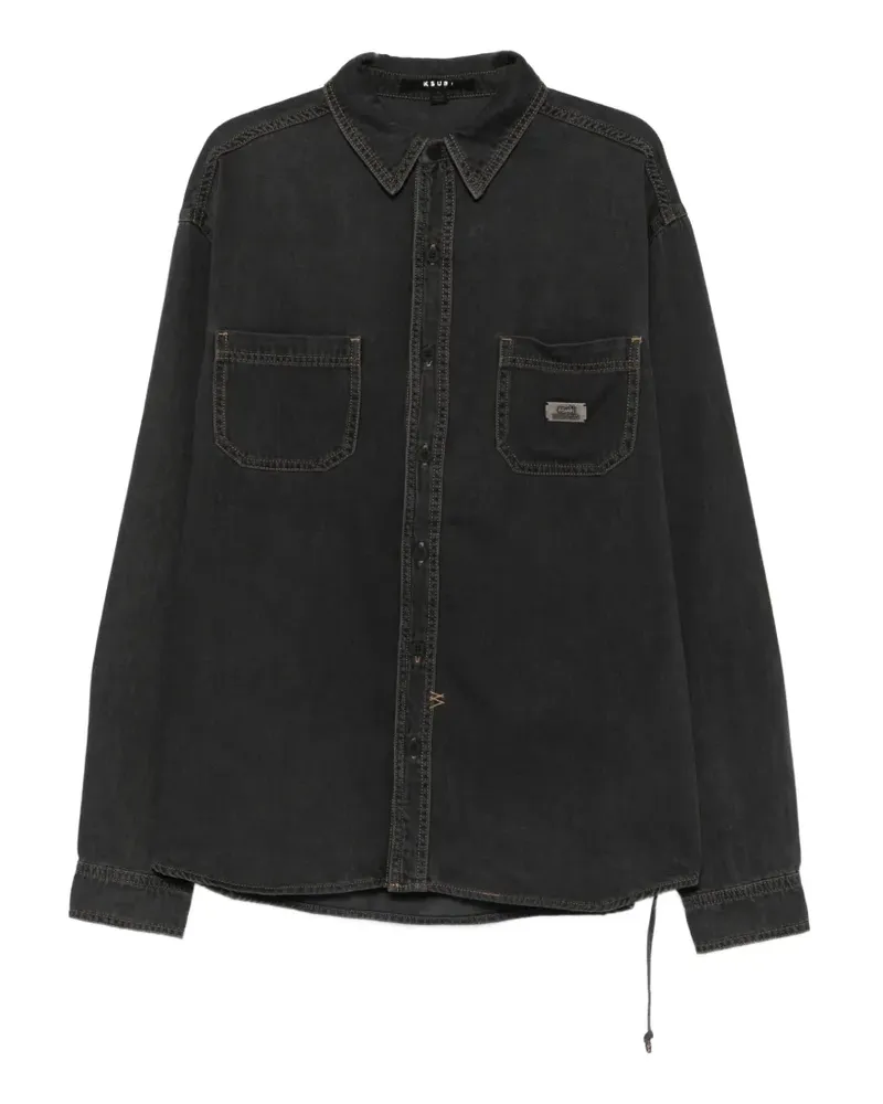 ksubi Vulture denim shirt - Schwarz Schwarz