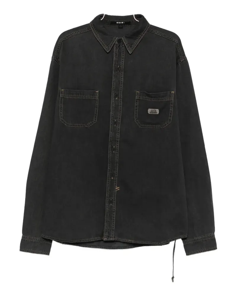 ksubi Vulture denim shirt - Schwarz Schwarz