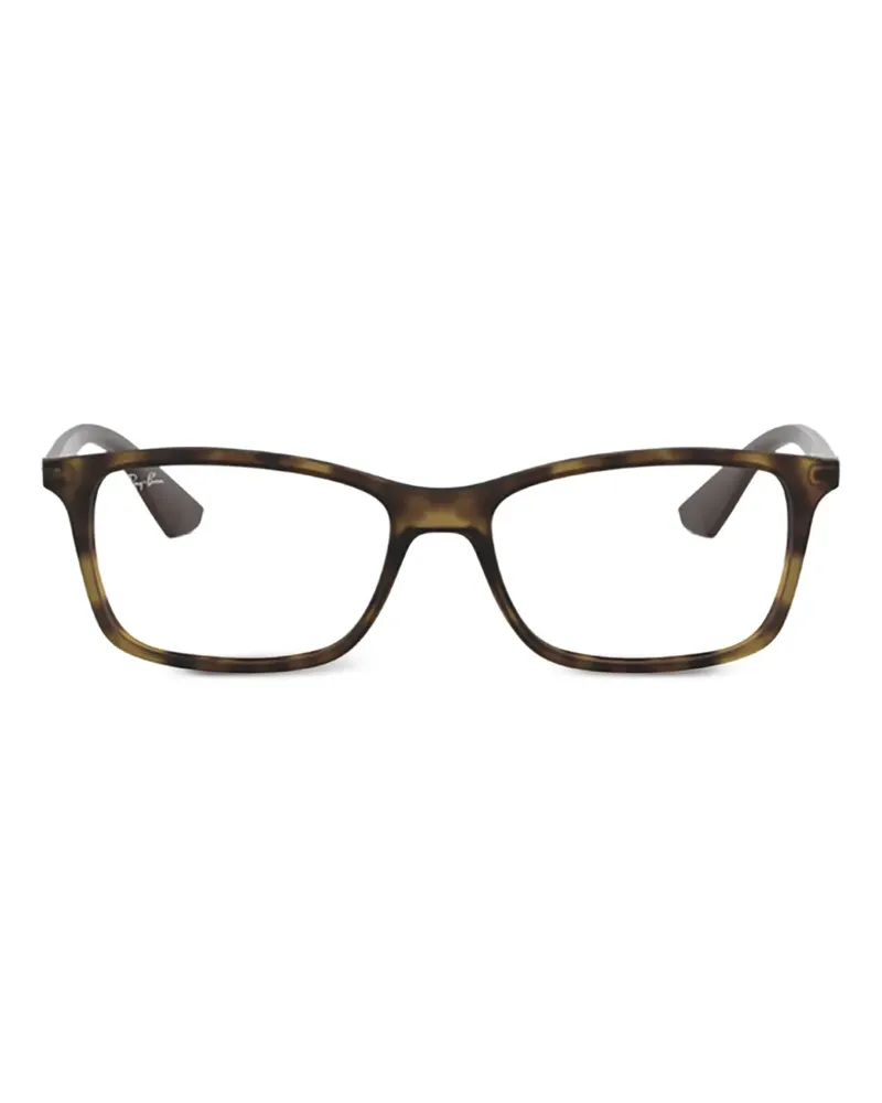Ray Ban Eckige RX7047 Brille aus Acetat - Braun Braun
