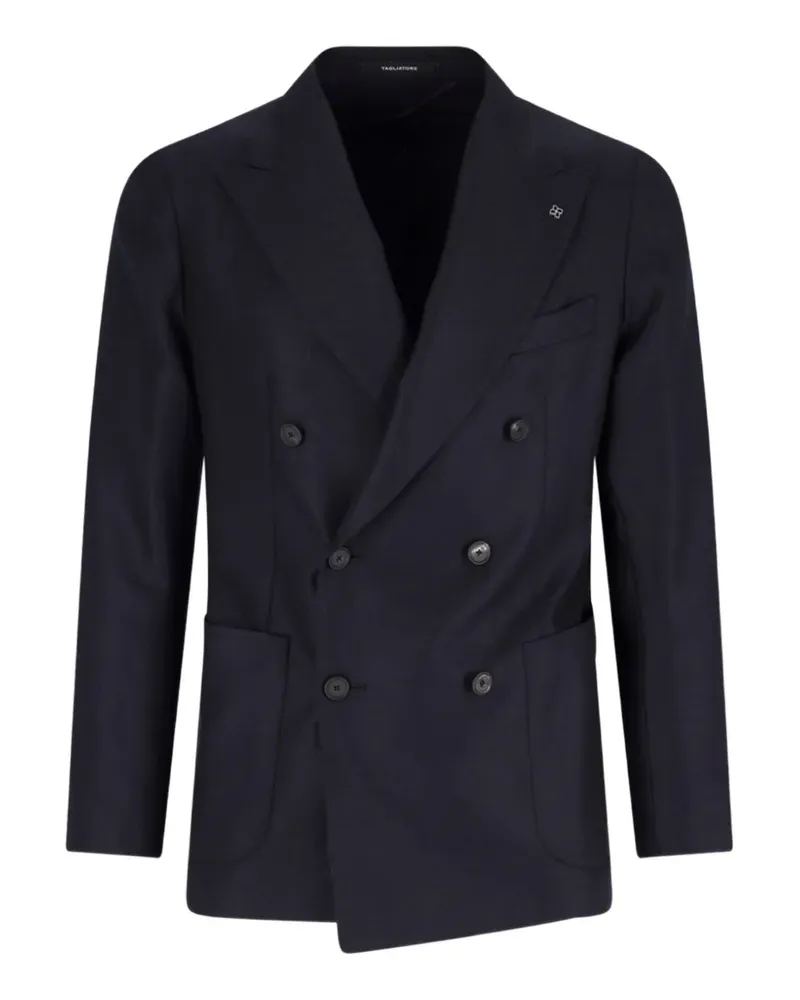 Tagliatore double-breasted peaked-lapels blazer - Blau Blau