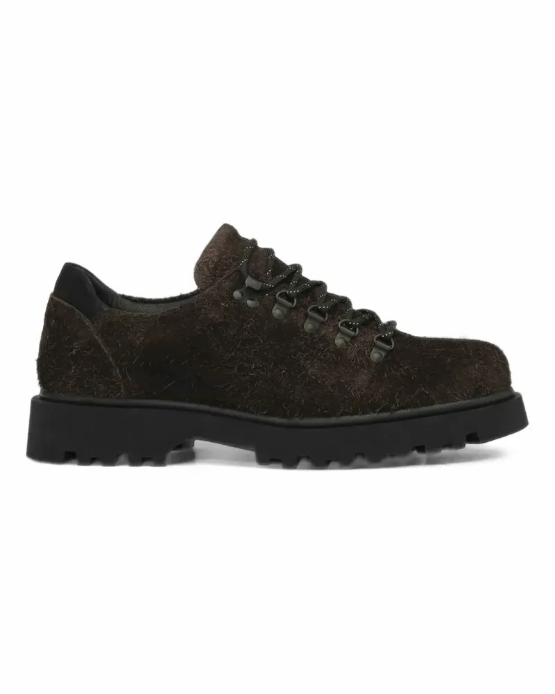 LES DEUX hairy-suede chunky-sole boots - Braun Braun