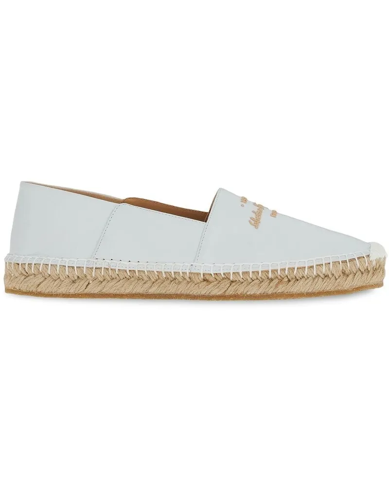Ferragamo Espadrilles mit Logo-Stickerei - Weiß Weiß